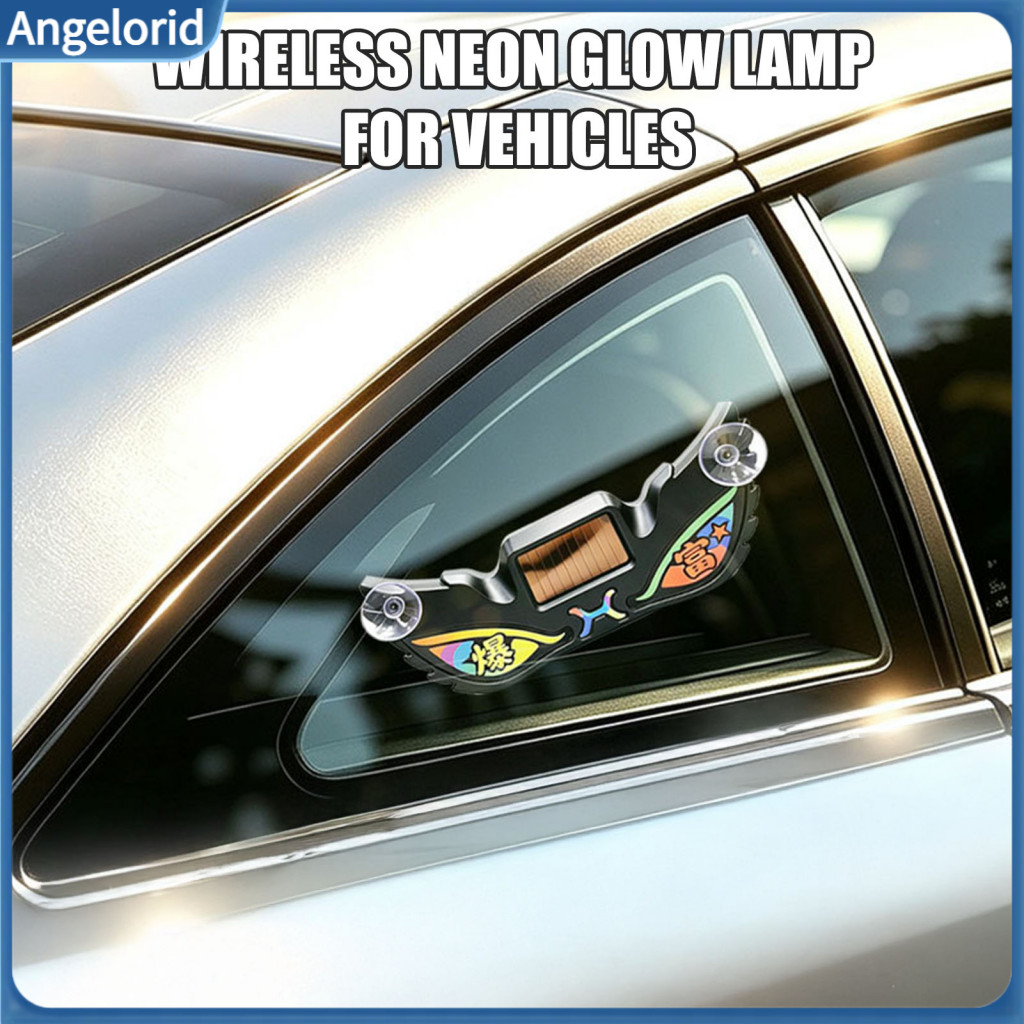 Usb Charging Car Decor Lamp Atmosphere Light Solar Demon Eye Rechargeable Dynamic Blinking Led Window with Suction Cup 3