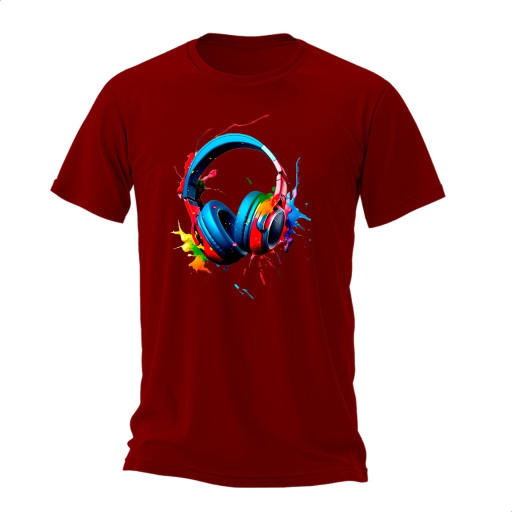 Camiseta Estampada Unissex Premium T-shirt Fone Aqua