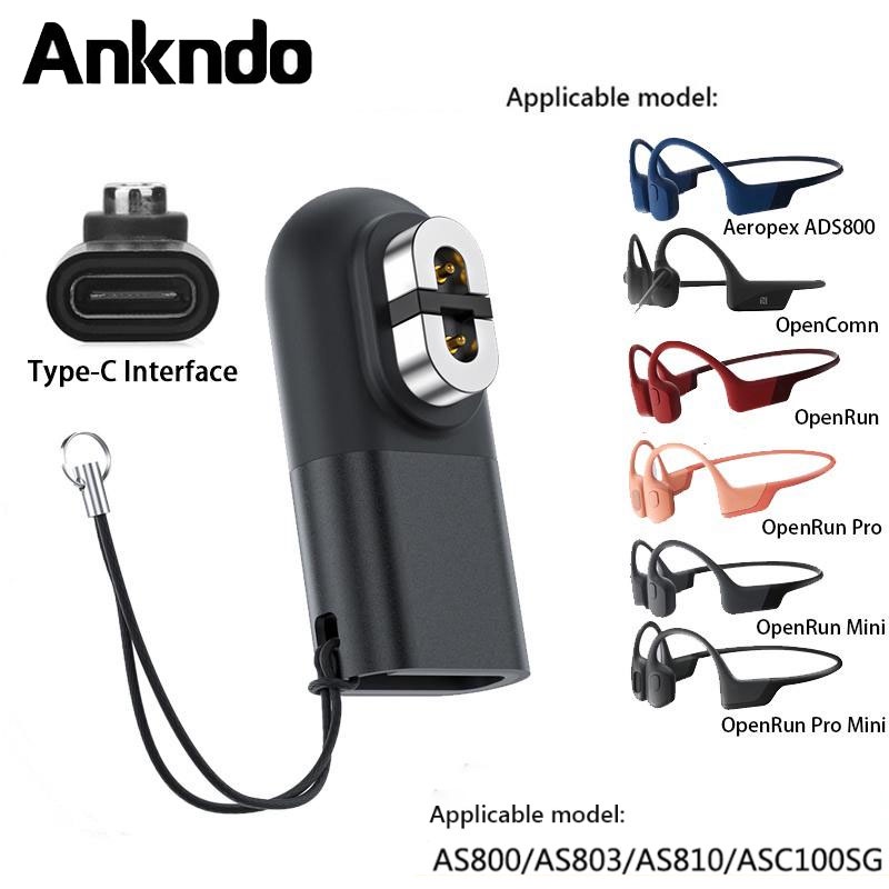Adaptador De Carregamento Magnético Tipo C Para AfterShokz Aeropex AS800