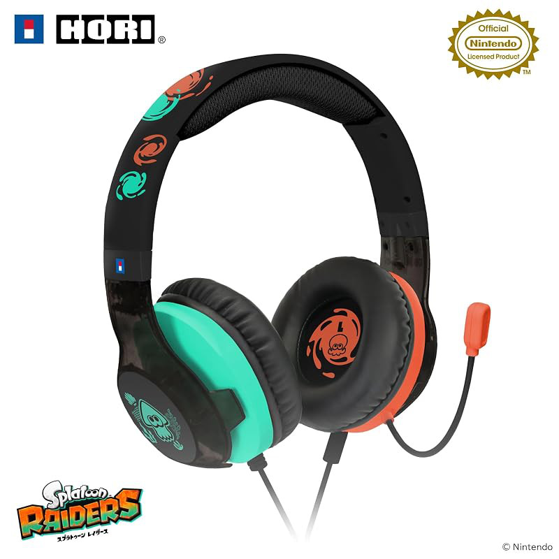 Official Nintendo Licensed Product: Splatoon Raiders HORI Standard Gaming Headset for Nintendo Switch 2 (Compatible with