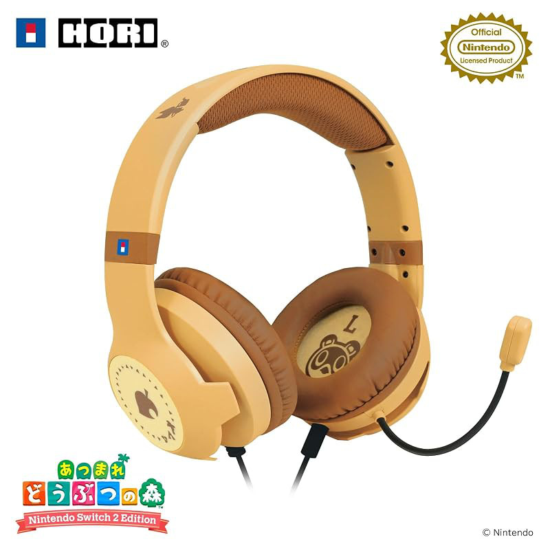Animal Crossing: New Horizons HORI Standard Gaming Headset for Nintendo Switch™ 2 DIY Life