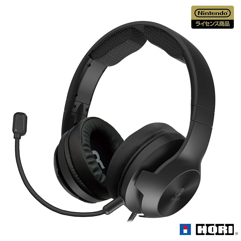 Officially Licensed High-Grade Gaming Headset with Mixer for Nintendo Switch, Compatible with Nintendo Switch Online Voi