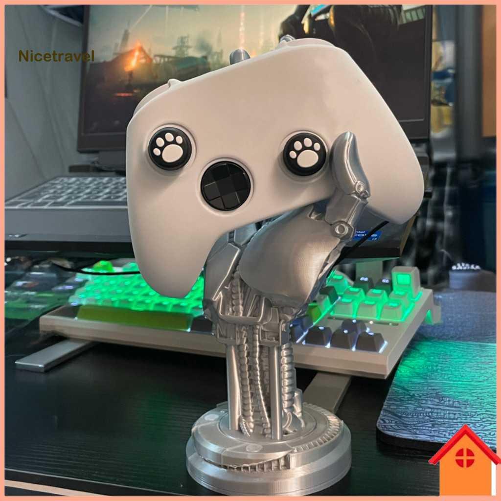 Gaming Headset Stand Joystick 3d Printed Universal Game Controller Headphone Mechanical Hand Statue Holder for Accessori