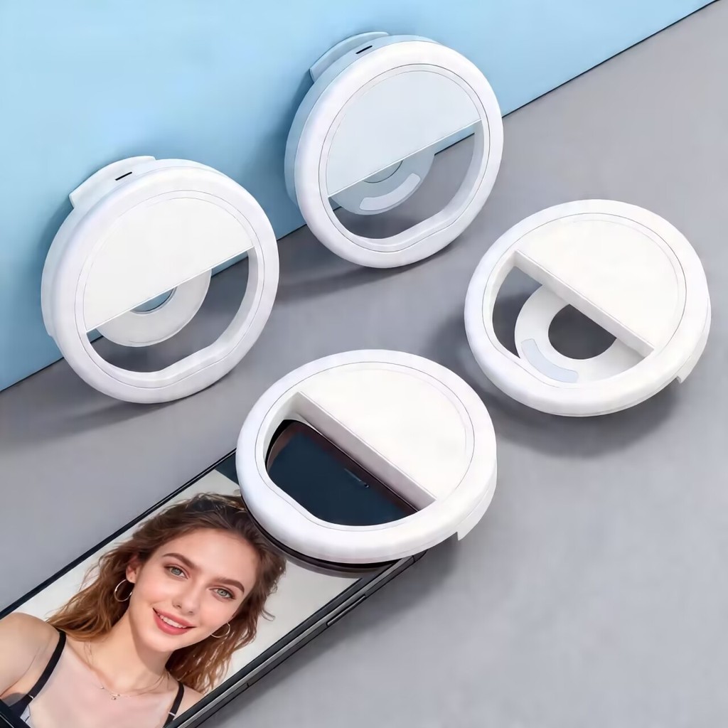 Anel Luminoso Para Celular Flash Selfie Mini Ring Light Clipe Anel Luz Pra Selfie Ring Light Flash Celular Universal