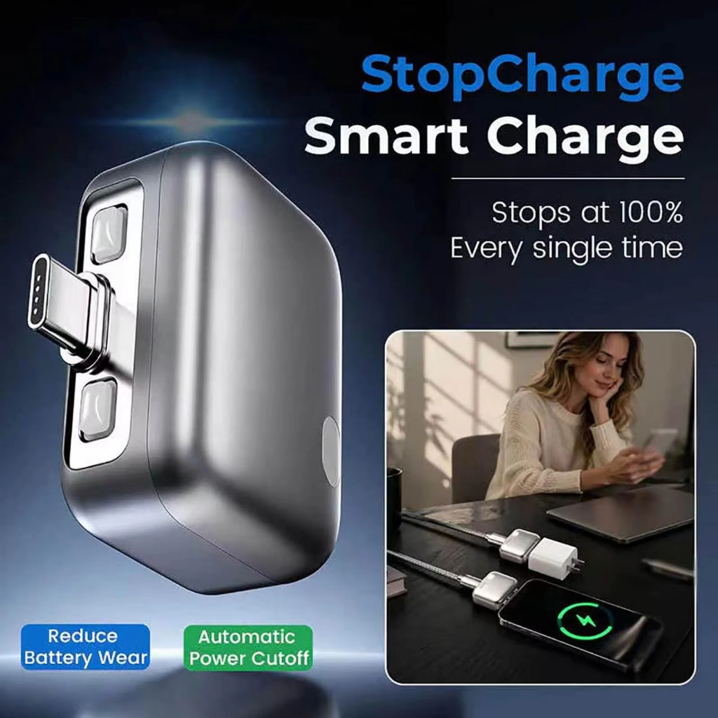 Protetor De Bateria De Desconexão Física Tipo C 140 W Proteção Anti-Sobrecarga Adaptador Inteligente Com Corte Automátic