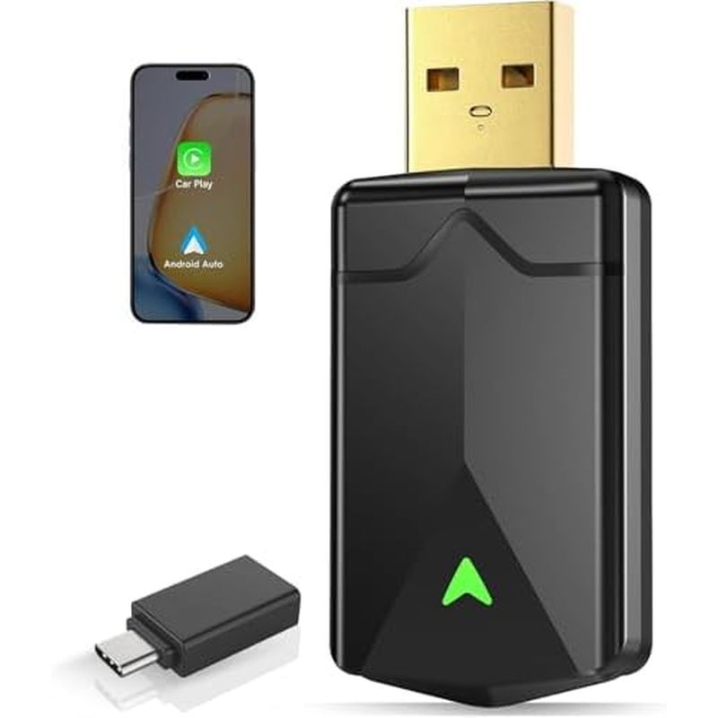 Adaptador CarPlay Sem Fio-Android Auto , Plug E Amp Wi-Fi De 5.8 Ghz ; Jogar , Mini Estável IOS 10 +/, Conexão Automátic