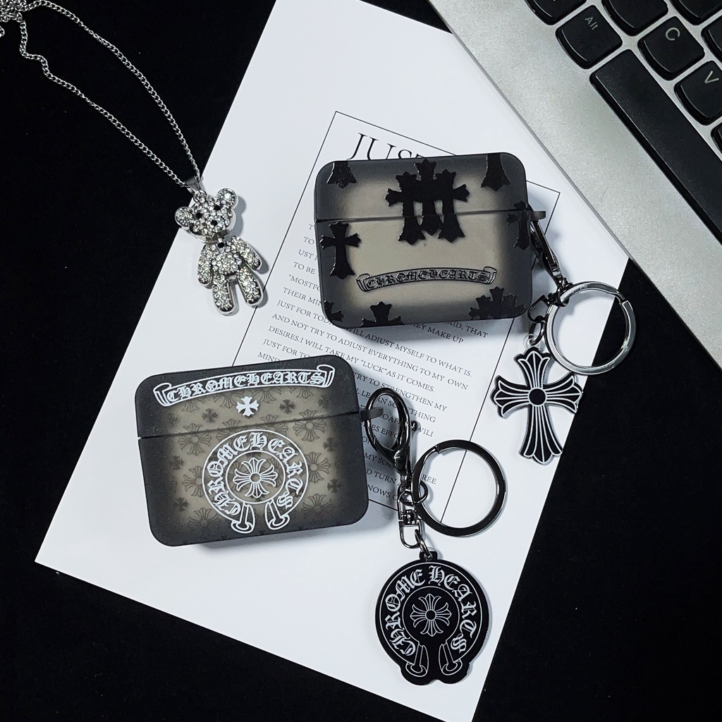 Chrome Hearts Soft TPU Casing  For AIRPODS 4 PRO 1/2/3 Protective Case Bluetooth Wireless Headphone Protect Cover