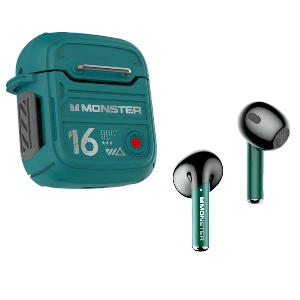 Kit 2 Fone Ouvido Monster Bluetooth Airmars XKT16 Sem Fio Headphones Wireless Gamig 20hs Música