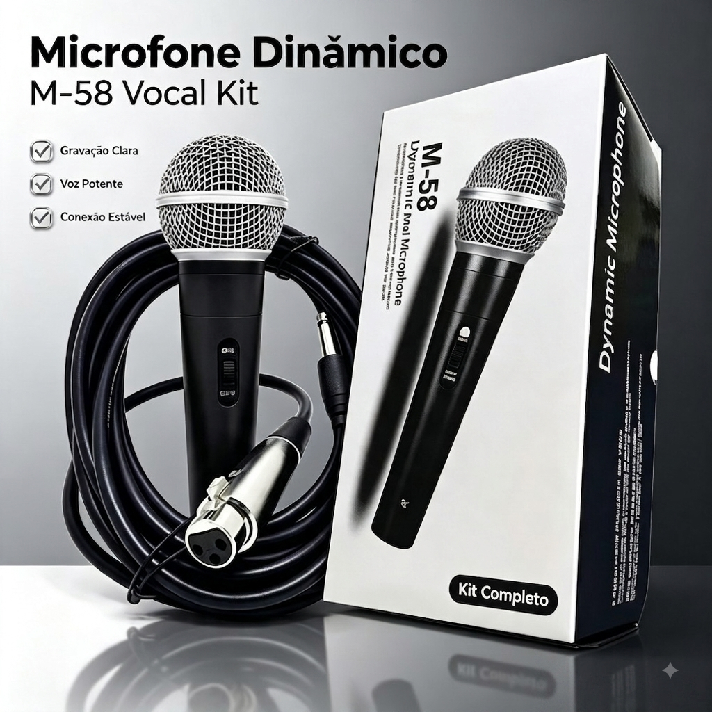 Sm58 Professional Microphone With 5 Meter Cable On And Off Switch High Sensitivity Immediate Shipping