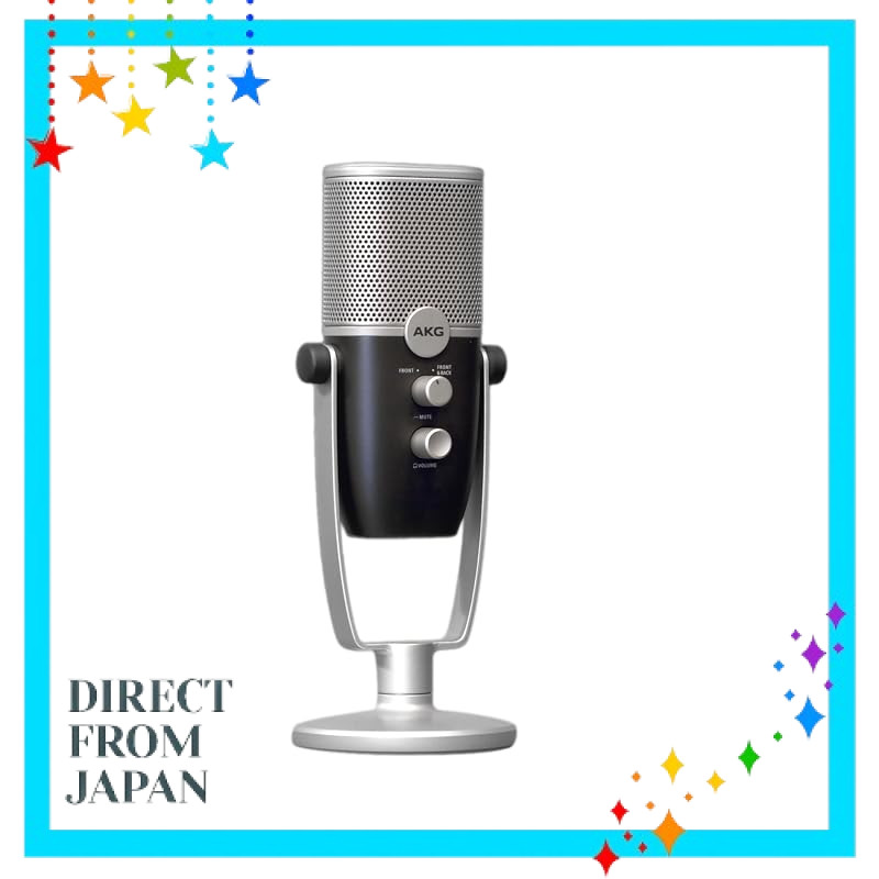 AKG Pro Audio Ara Professional USB-C Condenser Microphone Dual-Pattern Audio Capture Mode for Podcasting, Vlogging, Gami