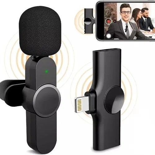 Microfone Lapela Wireless Sem Fio Para iPhone