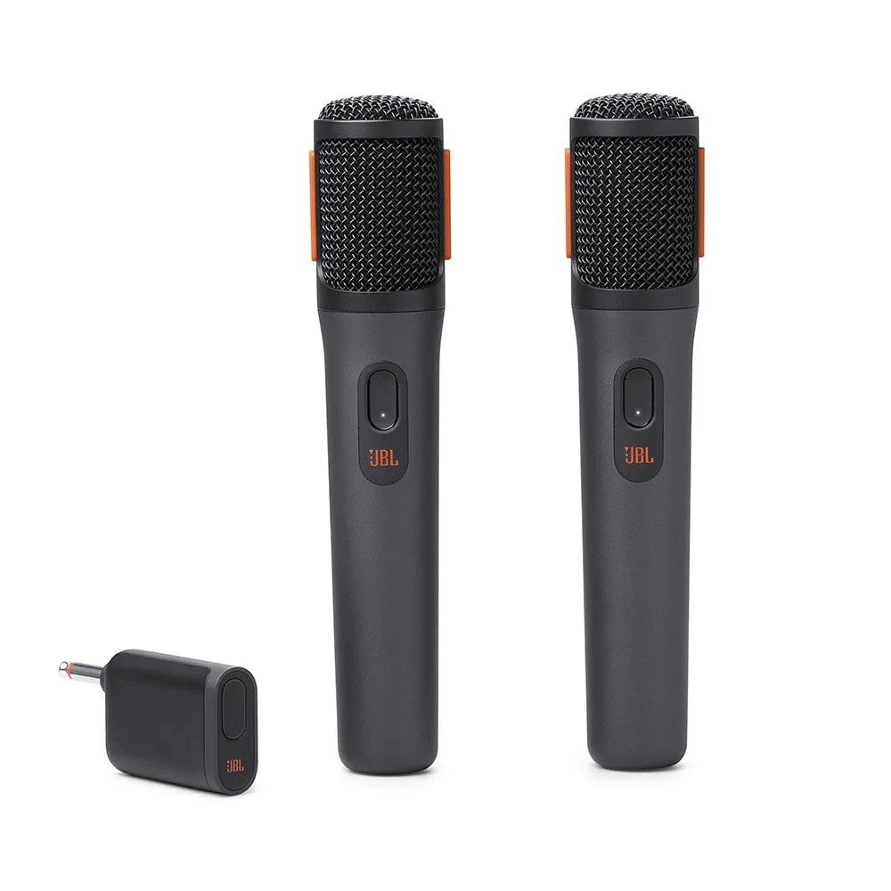 MICROFONE SEM FIO JBL PARTYBOX WIRELESS MIC COM 2 UNIDADES PRETO