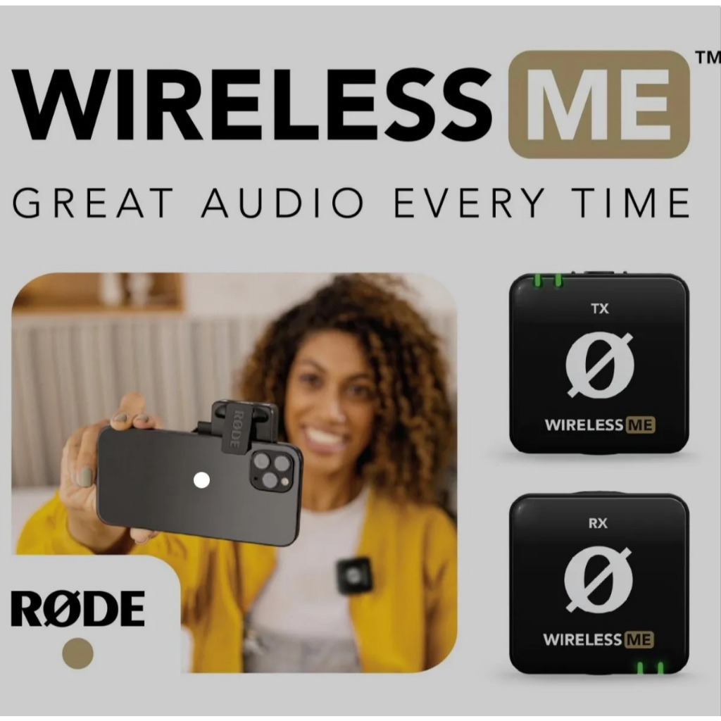 Microfone Rode Wireless Me Clip On Preto