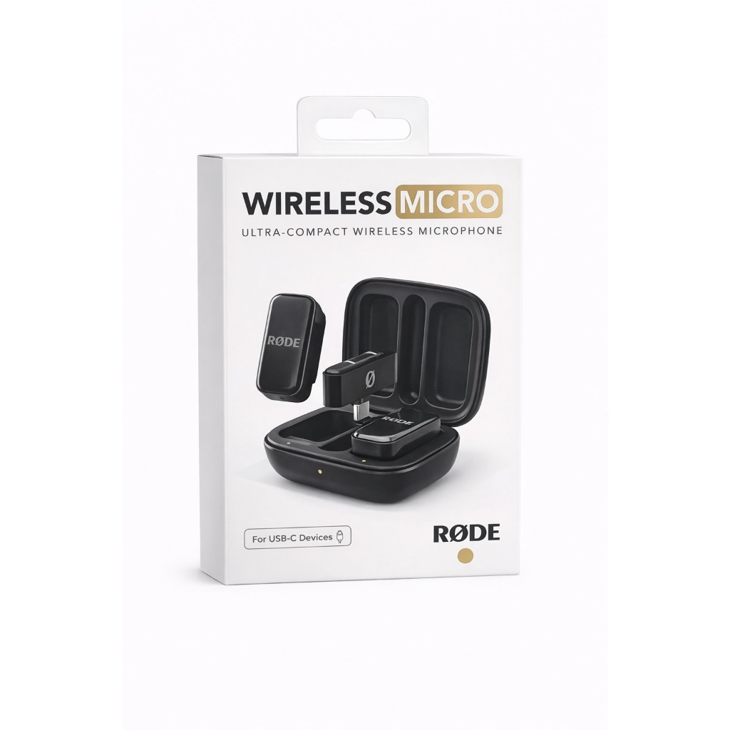 Sistema sem fio Rode Wireless Micro USB C, cor preta