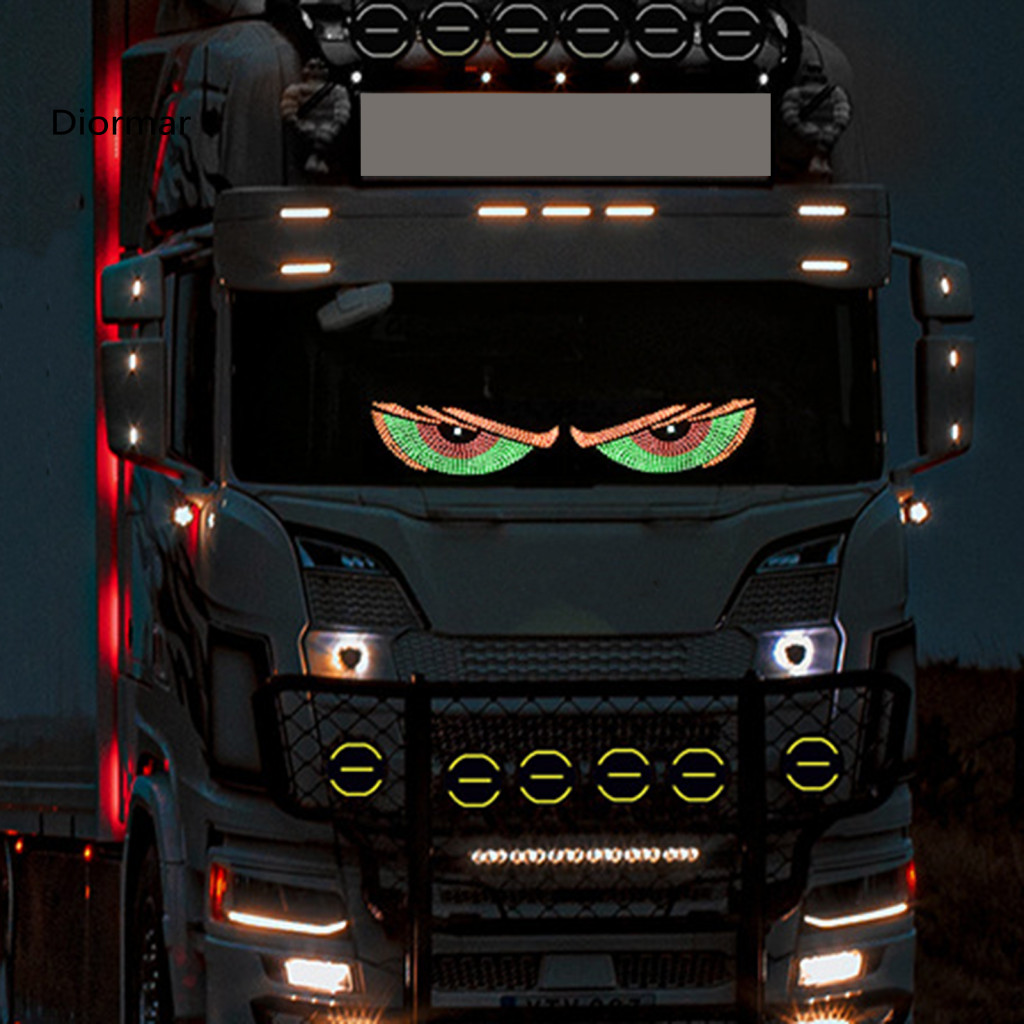 Led Sign for Car Windshield Light Eyes Usb Powered Atmosphere Lamp for Suv Truck Multi-mode Dynamic Decorative Stylish A