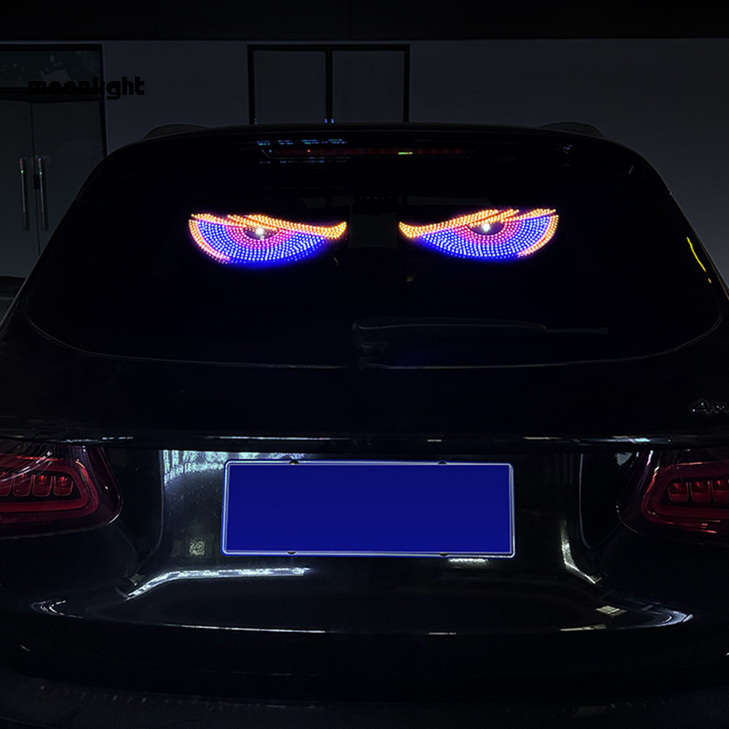 Car Eyes Usb Powered Led Atmosphere Lamp for Suv Truck Windshield Multi-mode Dynamic Decorative Light Stylish Interior A