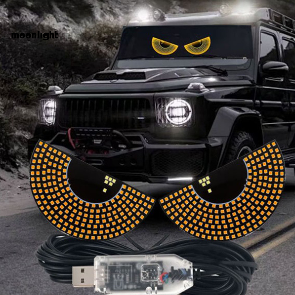 Devil Eyes Led Car Windshield Light Usb Plug Play 11 Modes Demon Sign for Suvs Pickups Trucks Rvs – Stylish Easy Insta