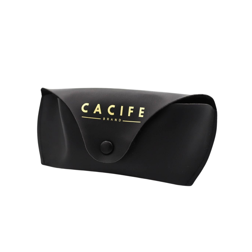 Case Couro Preta Botão Carteira Acessórios Moda Elegante Masculino Feminino Unissex - Cacife Brand