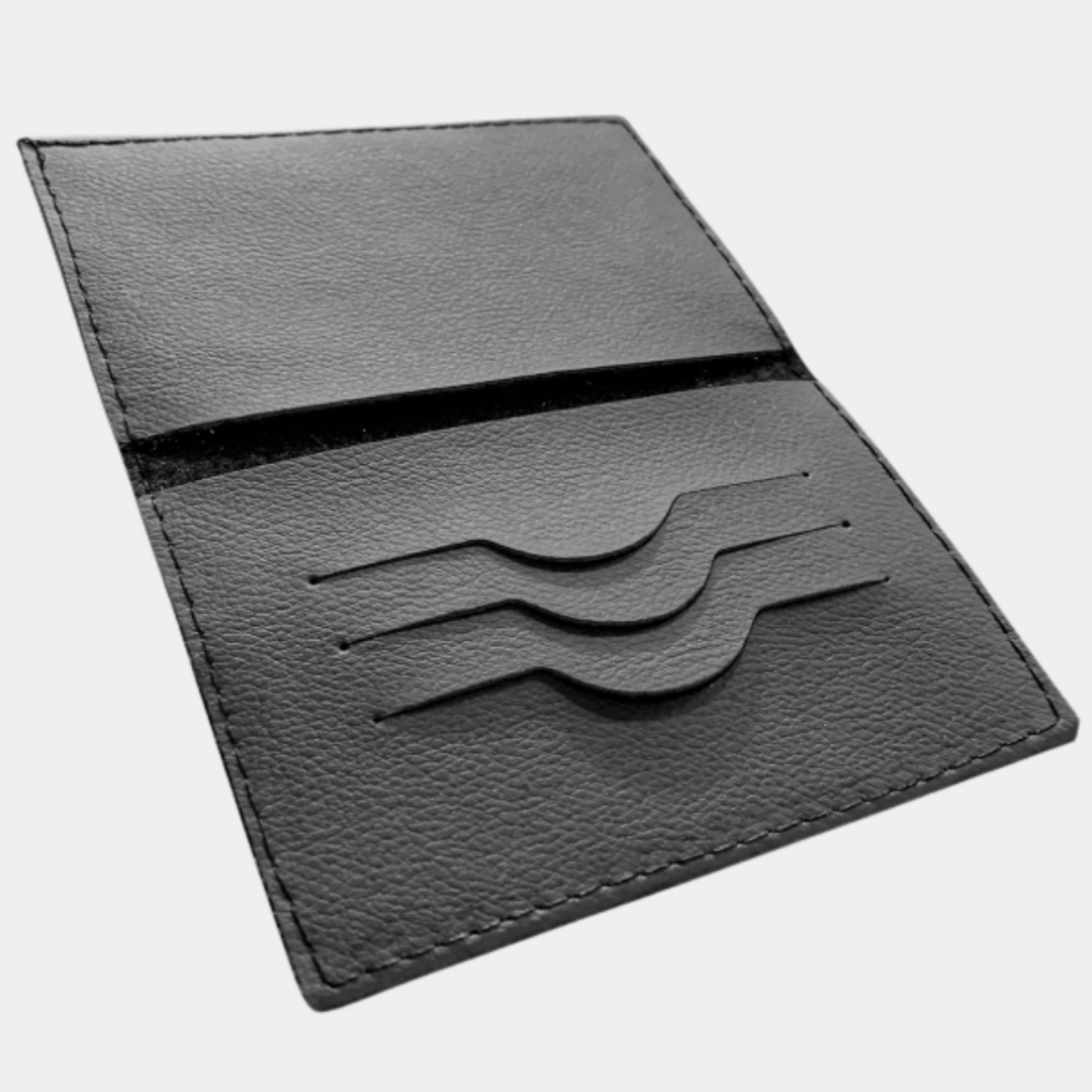 Carteira Masculina Social Preta Porta Documento Elegante Casua Dia a Dia Slim Divisória