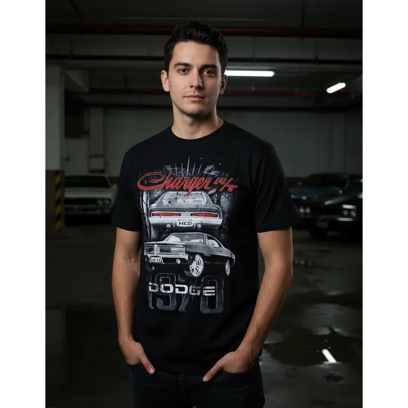 Camiseta Dodge Charger R/T 1969 Toretto Velozes Furiosos Blusa Carro Antigo HCD473