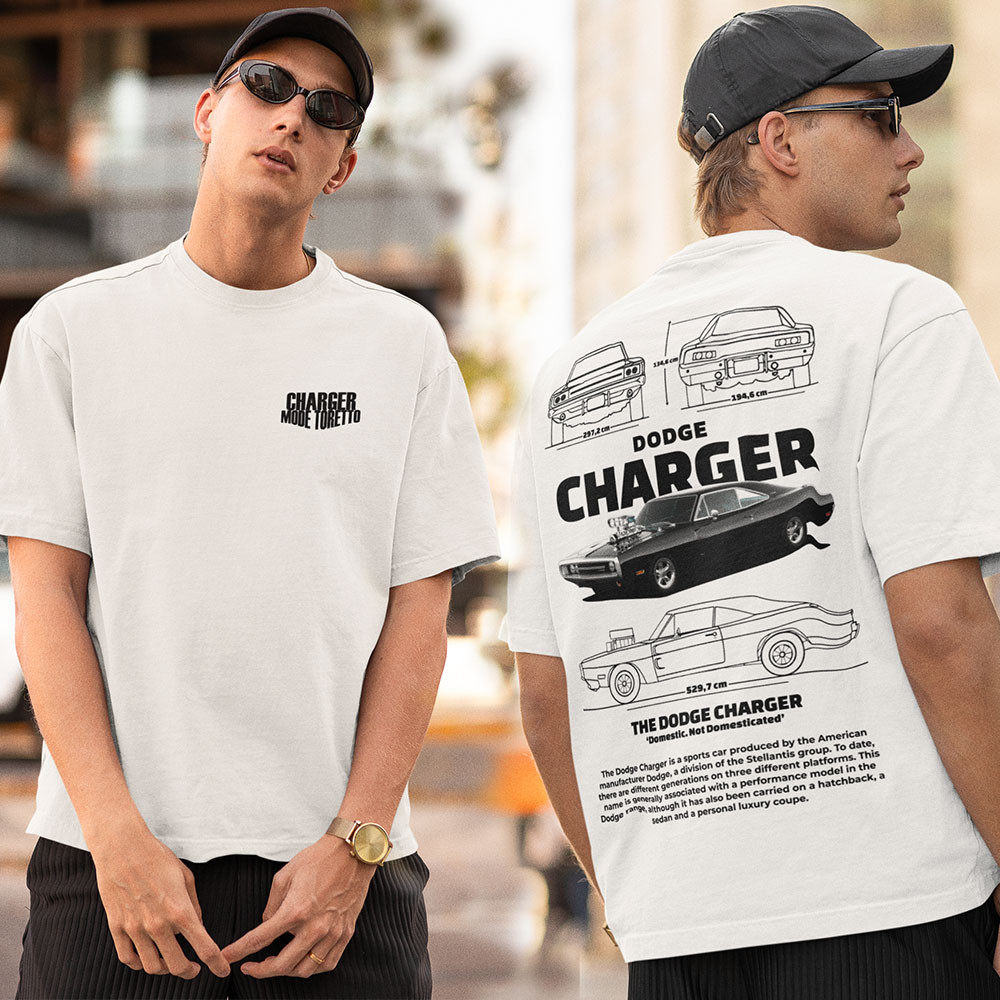 Camiseta Dodge Charger 1970 Toretto Camisa de Carro 100% Algodão