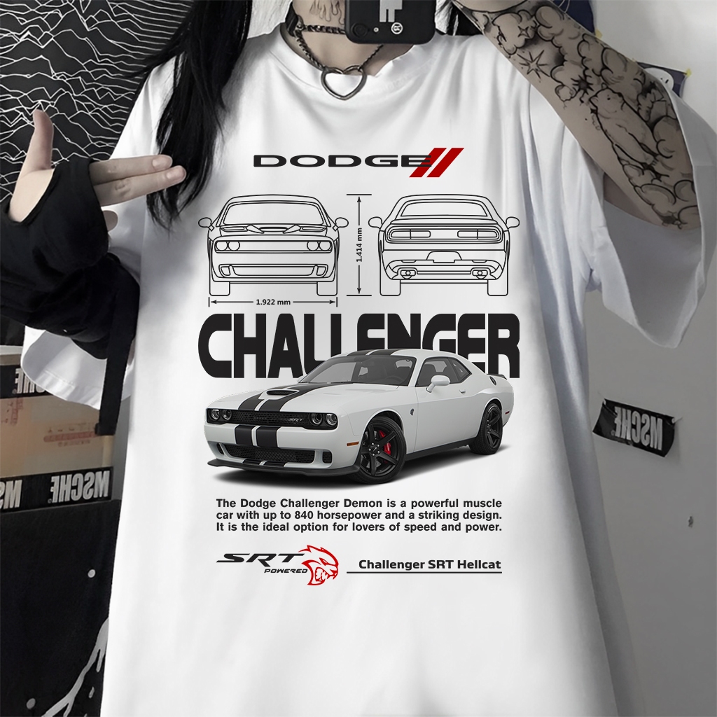 Camiseta T-Shirt Babylook ou Unissex Dodge Charger Challenger