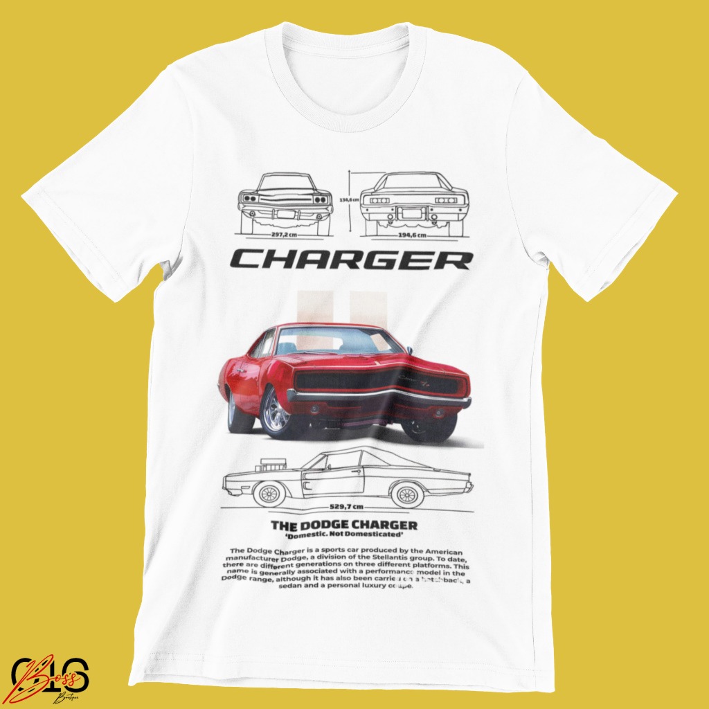 Camiseta Dodge Charger Classico Americano Exclusiva 100% Algodão [IMPERDÍVEL]