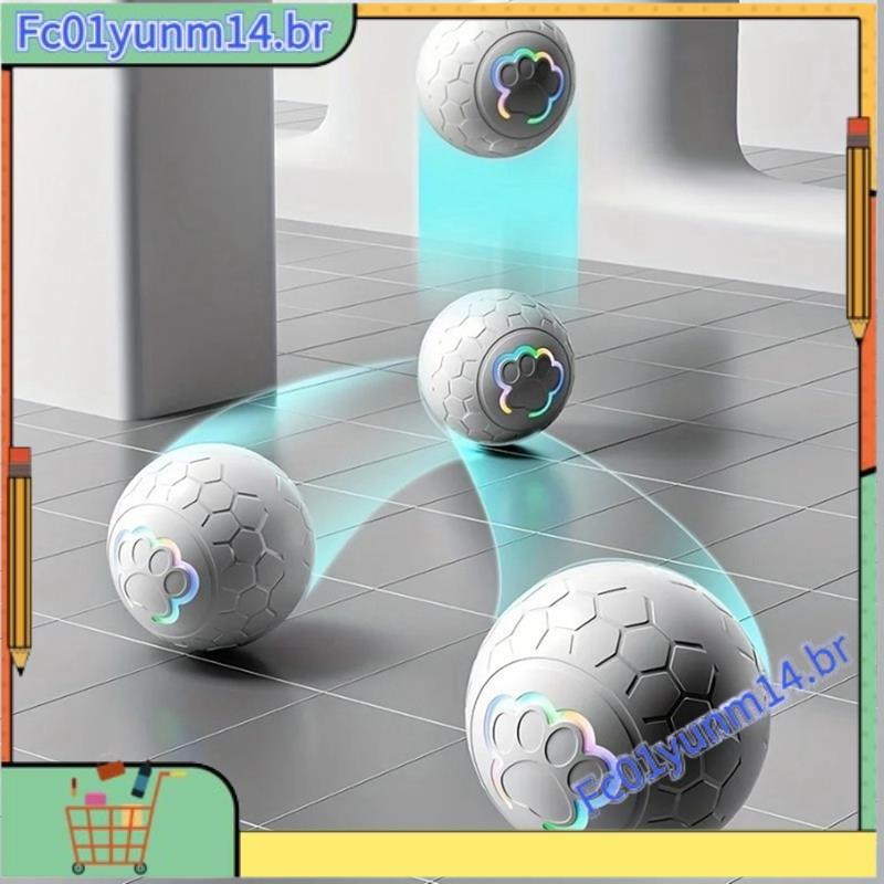Bola De Brinquedo Para Cachorro , Rolamento Automático Eletrônico Com Luz RGB Ajudar A Aliviar O Tédio , Animais De Esti