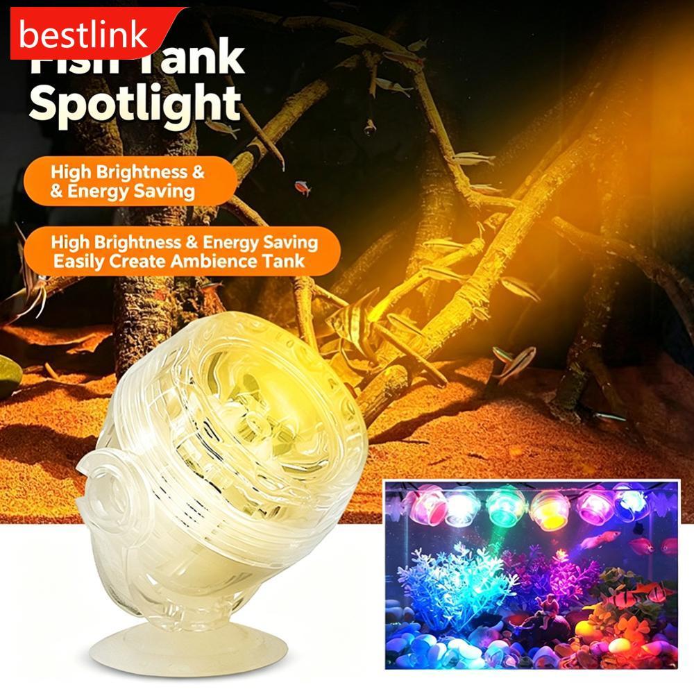 BESTLINK Ue/Eua/USB Plug LED Aquarium Spotlight Luz Subaquática RGB Com Mudança De 7 Cores Lâmpada Submersível À Prova D