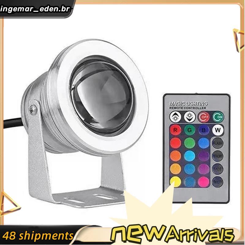 Luz Subaquática Embutida De Alta Tensão 85-265v LED Holofote RGB Fonte Piscina Lagoa Aquário Lâmpada B