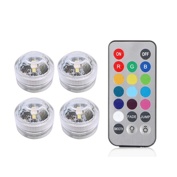 Aquário Luz Submersível RGB À Prova D'água LED D'água Para Casamento De Chá Piscina Banheira Decoração De Vaso De Festa