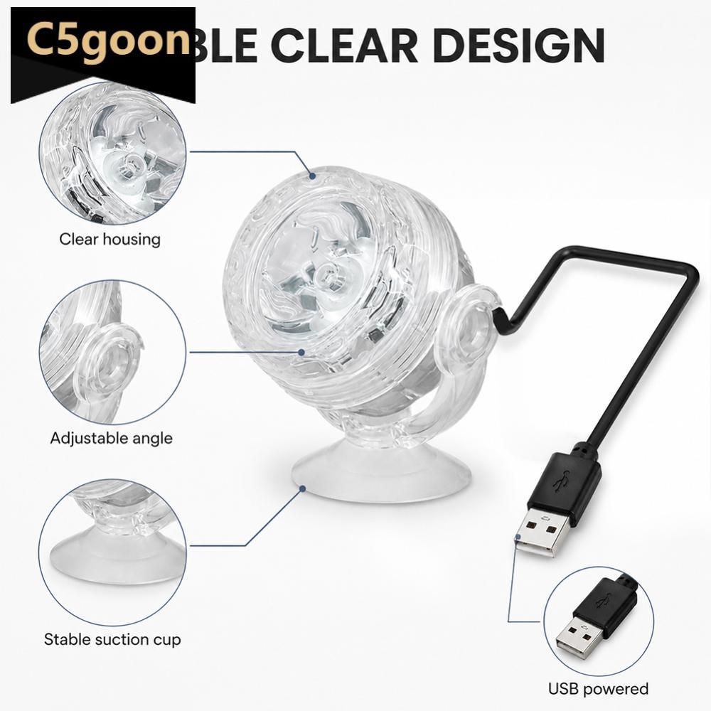 C5GOON Ue/Eua/USB Plug LED Aquarium Spotlight Luz Subaquática RGB Com Mudança De 7 Cores Lâmpada Submersível À Prova D'á