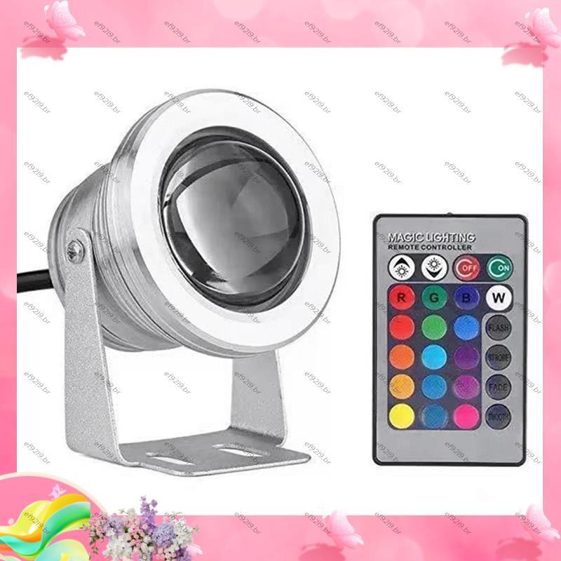 [Especial E] Luz Subaquática Embutida De Alta Tensão 85-265v LED Holofote RGB Fonte Piscina Lagoa Aquário Spotlight Lâmp