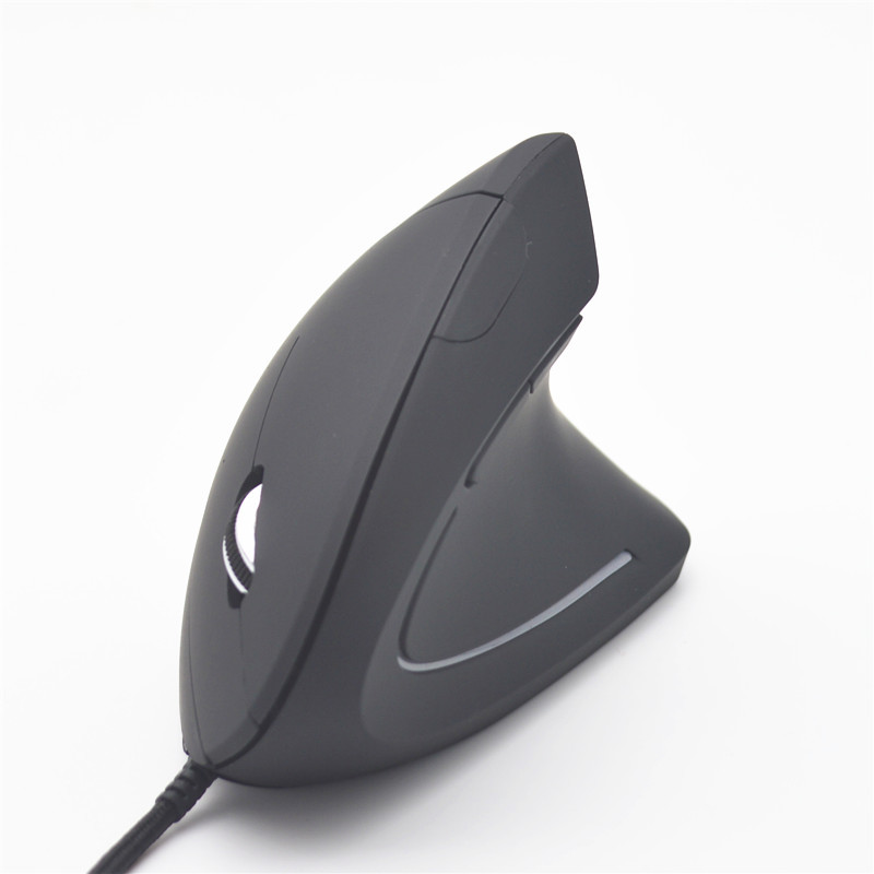 Mouse Ergonômico Mão Direita Vertical RGB Óptico Com Fio Para Laptop PC Jogos Saudáveis