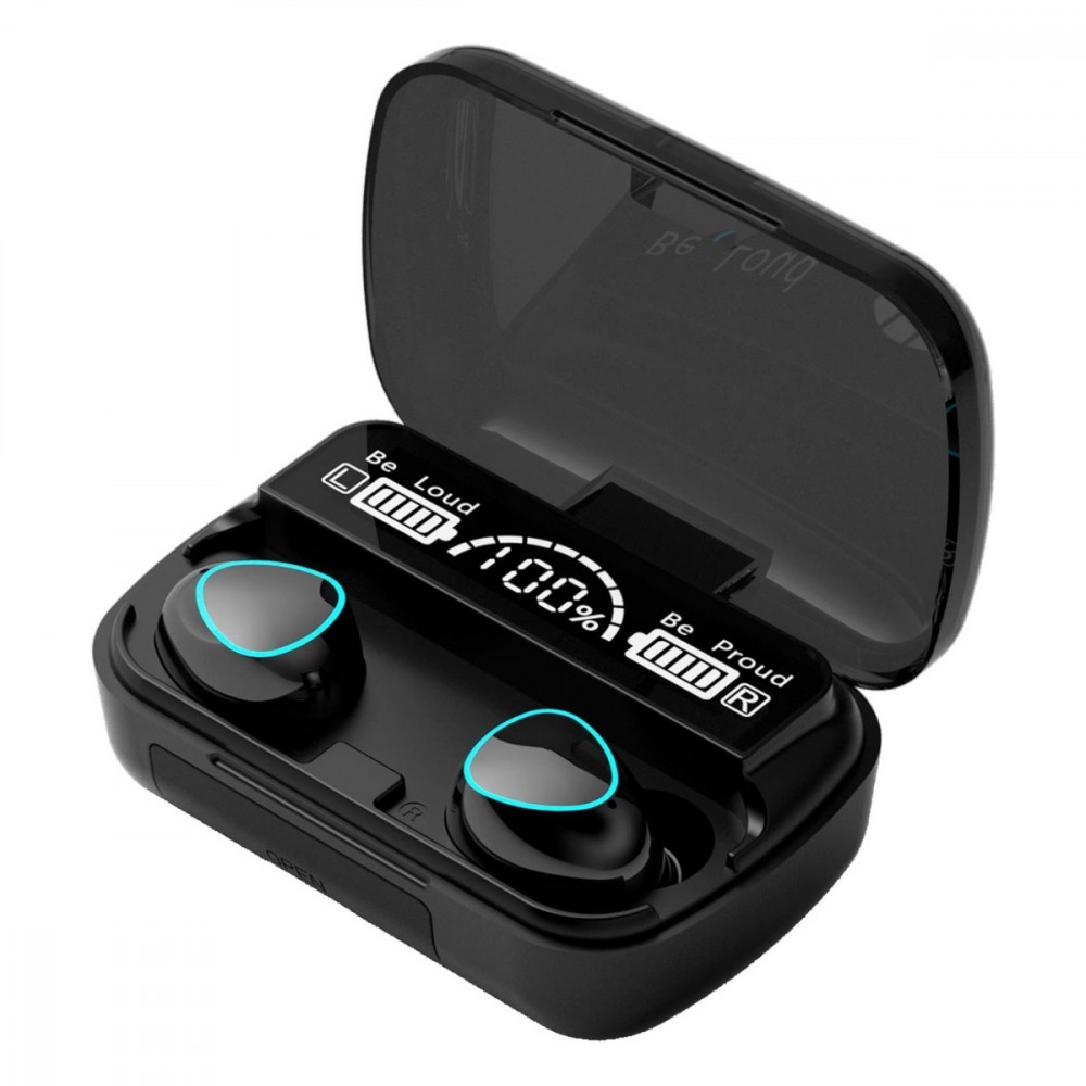 Fone de Ouvido sem fio Bluetooth 5.3 tws LED Digital a prova d'agua corrida e academia