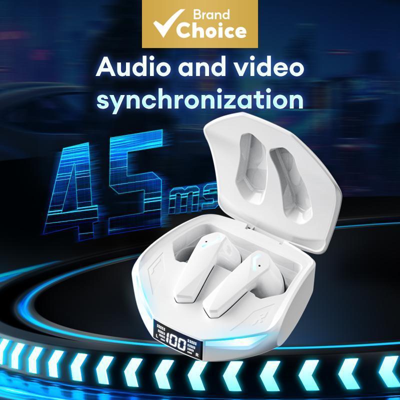 Fones de Ouvido Bluetooth Sem Fio Lenovo Thinkplus XT53 TWS, Display Digital LED, Fones de Ouvido para Jogos, À Prova