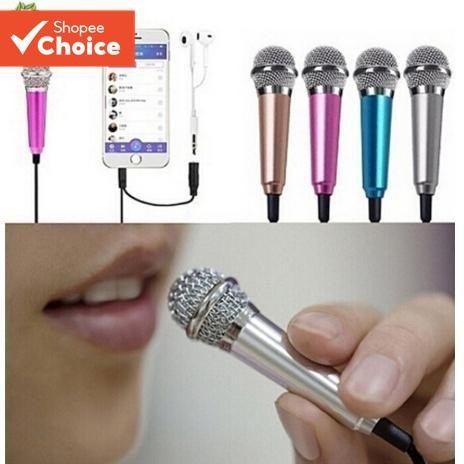 [Favorito Shopee] Fone de Ouvido com Microfone Mini de 3,5 mm e Cabo Trançado para KTV, Música e Canto.