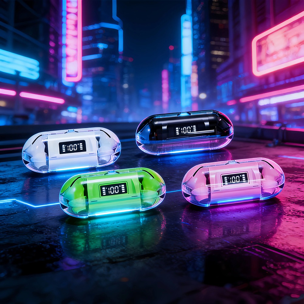 P238 Fones De Ouvido Sem Fio TWS Bluetooth 5.3 LED Power Display Smart Touch Control Com Cancelamento De Ruído Música Es