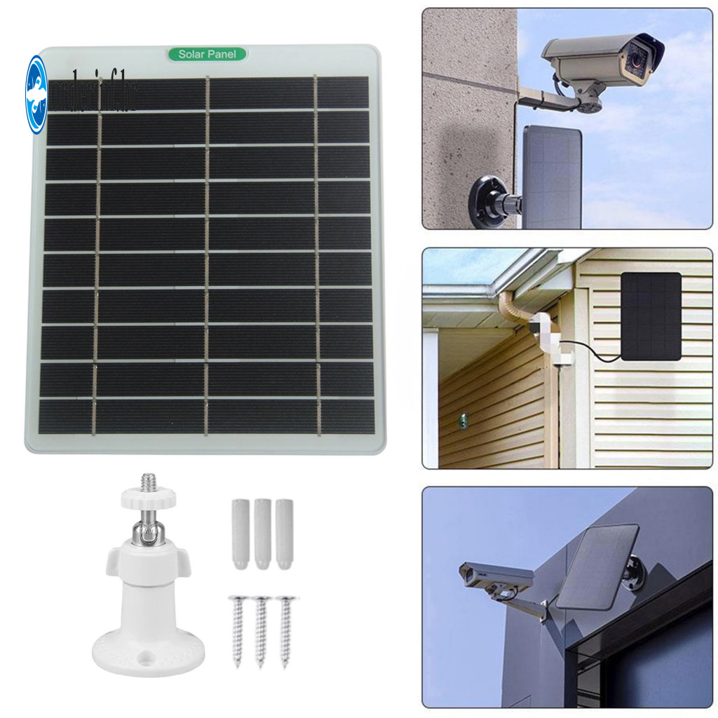 Weatherproof Solar Panel for Doorbells for Ring Video Doorbell Charger 5v 5w Ip65 Waterproof U-shaped for 4/3/3 for Sout