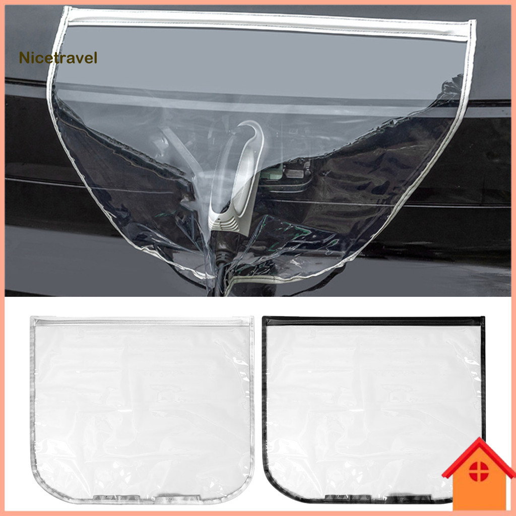 Transparent Ev Charging Port Protector Waterproof Electric Vehicle Charger Magnetic Rain Cover for Outdoor for