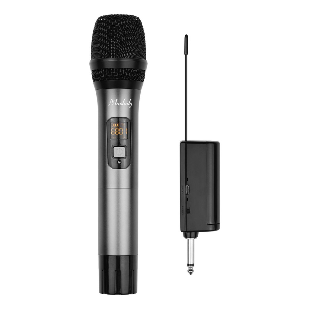 Microfone S/fio Com Receptor Portátil 16 Canais Profissional