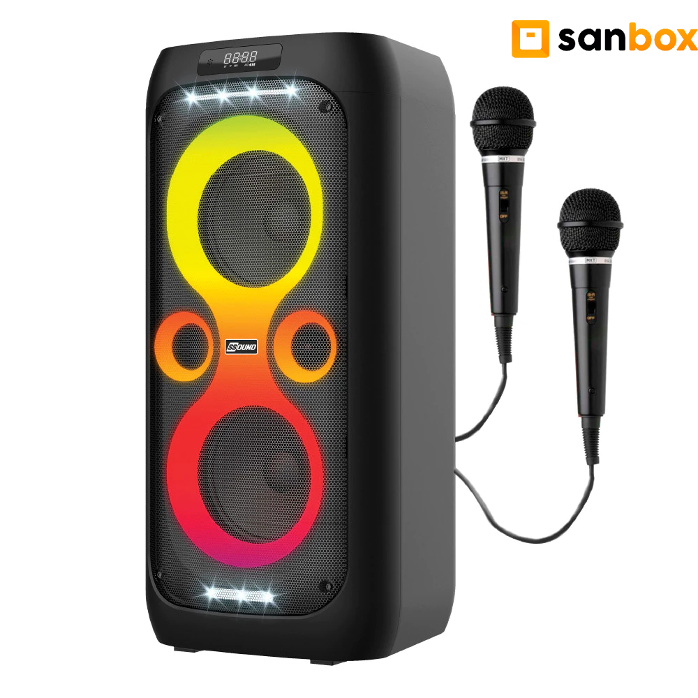 Caixa De Som Ssound Vegas 2 Portatil Led Bluetooth Tws 700w - 2 Mic