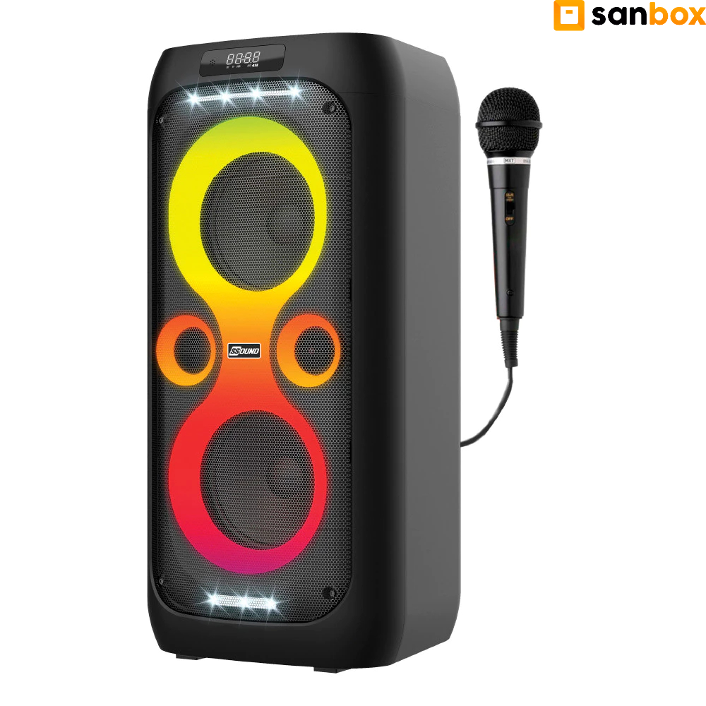 Caixa de Som Ssound Vegas 2 Portatil LED Bluetooth TWS 700w - 1 Mic