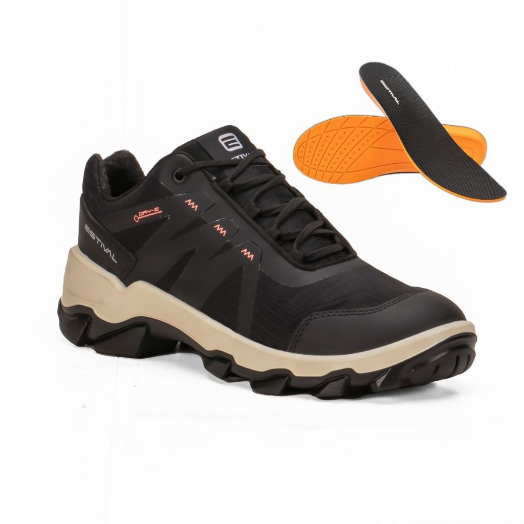 Tênis Sapato De Segurança Hybrid Smart Black Estival Confortável Bico Composite Com Palmilha PU CA 47823