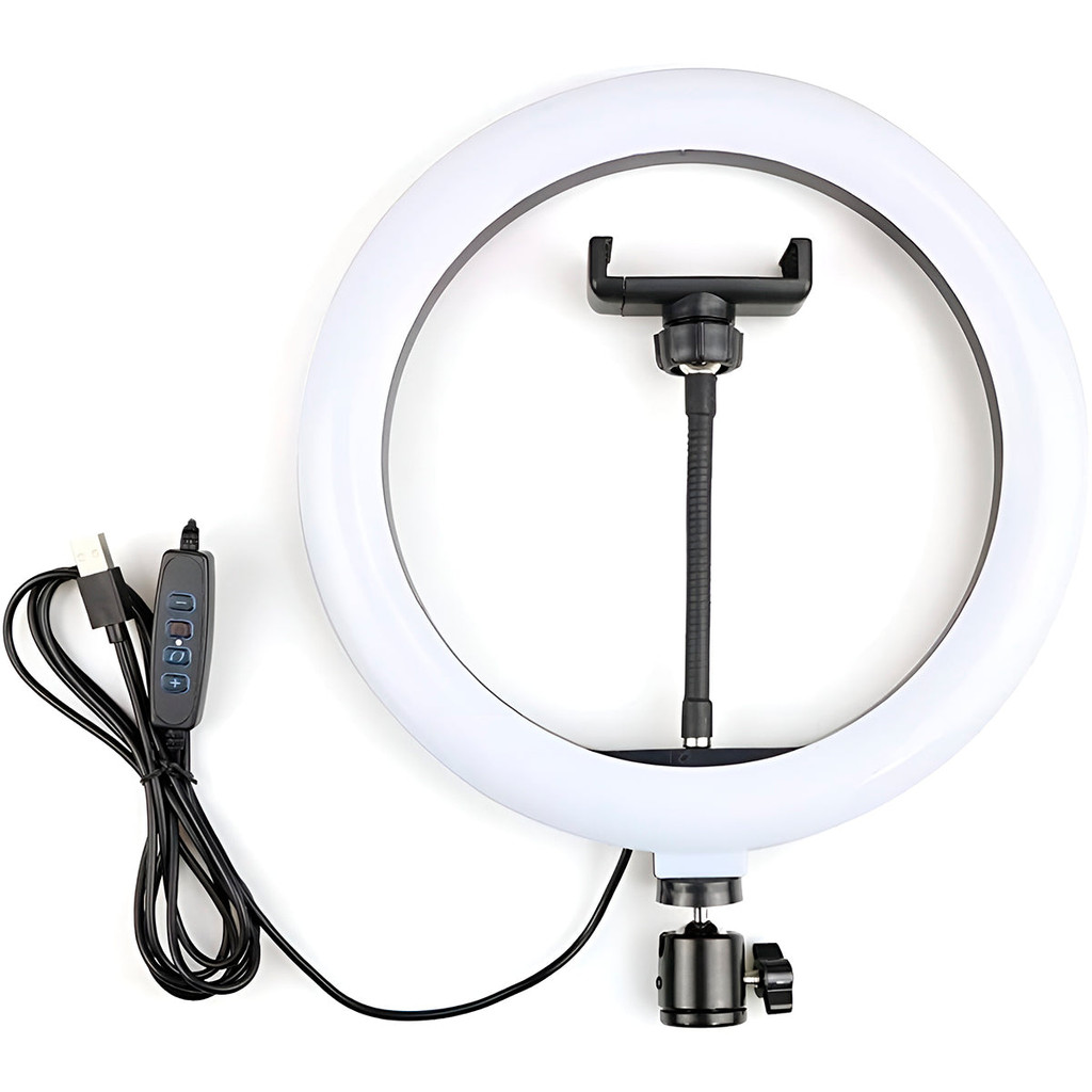 Ring Light Aro 10 Polegadas com Suporte LED para Vídeos