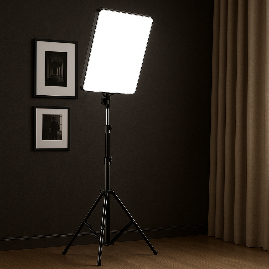 Ring light Quadrada Led Retangular Youtuber 16 Polegadas Profissional Foto Celular Tripé de 2.10 MTS
