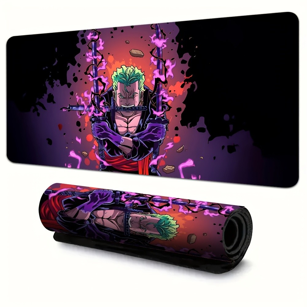 Mouse Pad de Anime Gaming Zoro Sombrio e Dominador