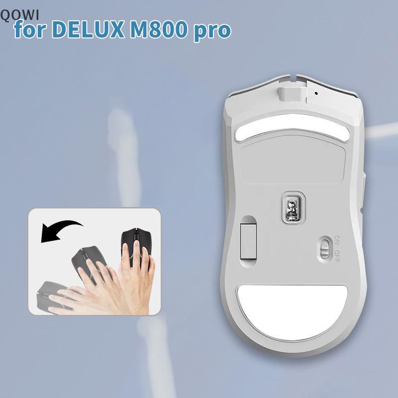 qo Mouse Pé Stier Para DELUX M800 Pro Gaming Antiderrapante Almofada E-Sport Gamer Acessórios br