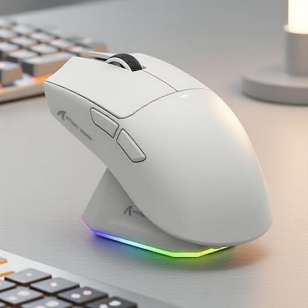 ATTACK SHARK X11 Mouse Gaming Ultraleve de Tripla Conexão, PAW3311, 22000 DPI, 400 IPS, 40 G, 59 g, Taxa de Resposta de