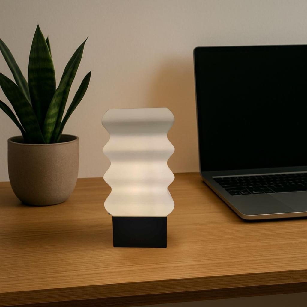 Luminaria Mesa Abajur Led Portátil AGATHA Luxo Luz de Cabiceira Abajures Decoracao Diversos Presente Quarto Geometrico